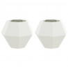 Donica 2 pcs Biały 50 x 50 x 40 cm Stal