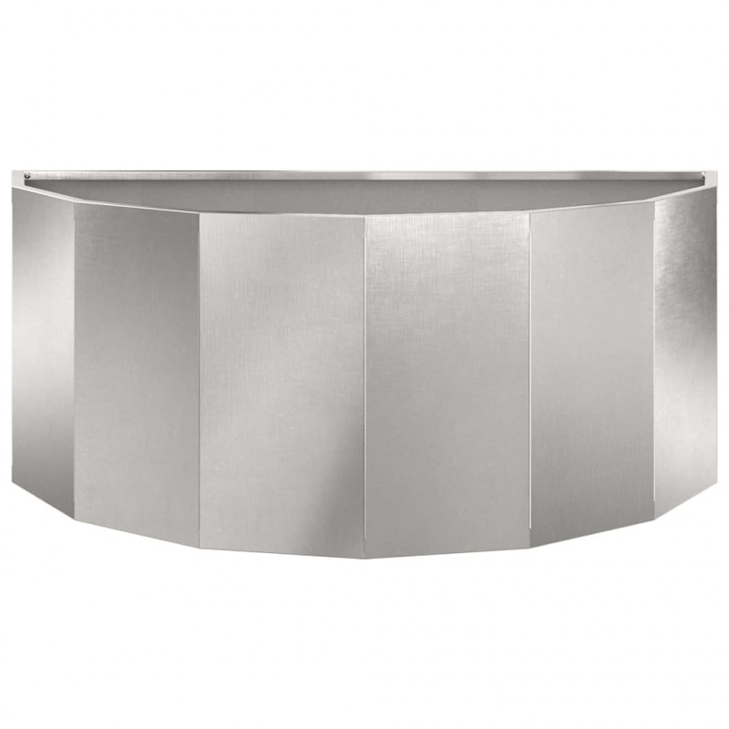 Donica Srebrny 90 x 45 x 35 cm Stal nierdzewna