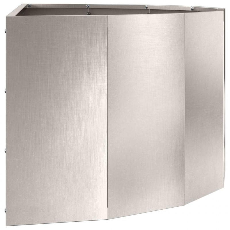 Donica Srebrny 90 x 45 x 35 cm Stal nierdzewna