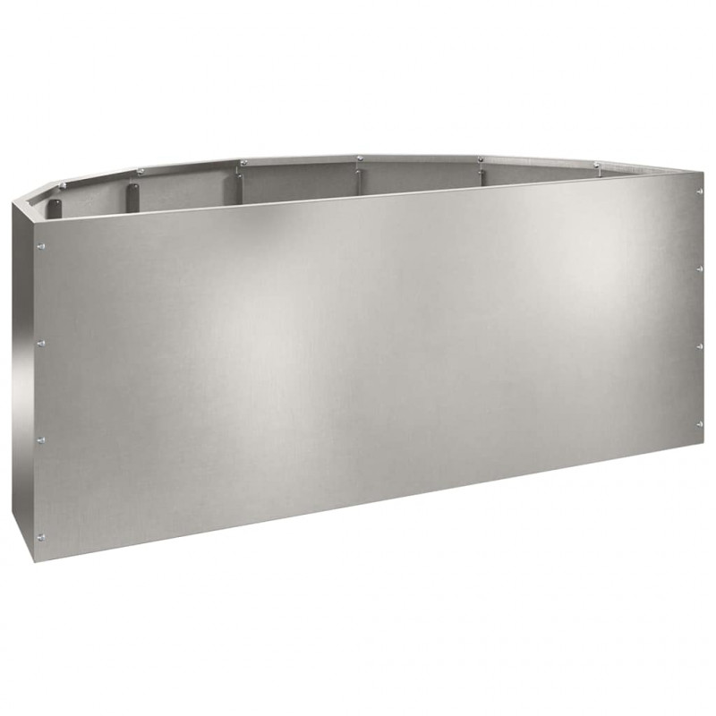 Donica Srebrny 90 x 45 x 35 cm Stal nierdzewna