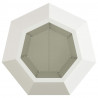 Donica 2 pcs Biały 50 x 50 x 40 cm Stal