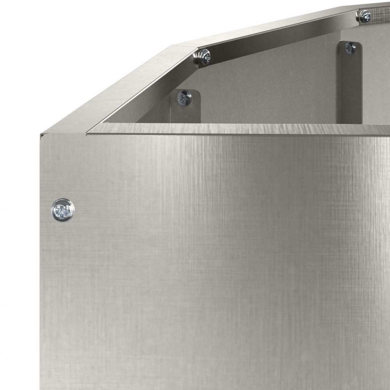 Donica Srebrny 90 x 45 x 35 cm Stal nierdzewna