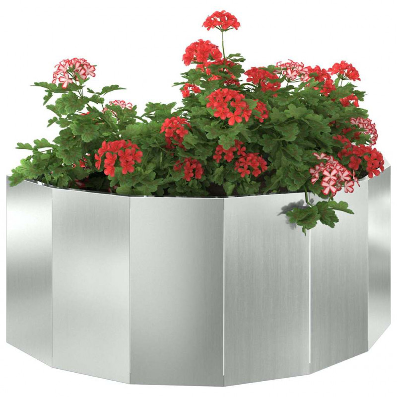Donica Srebrny 90 x 45 x 35 cm Stal Galwanizowana