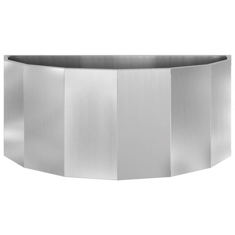 Donica Srebrny 90 x 45 x 35 cm Stal Galwanizowana
