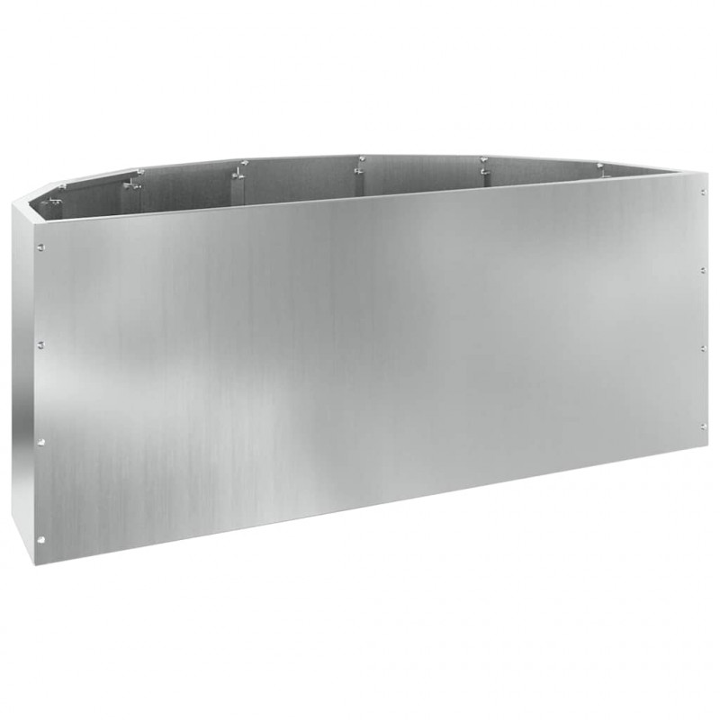 Donica Srebrny 90 x 45 x 35 cm Stal Galwanizowana