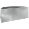 Donica Srebrny 90 x 45 x 35 cm Stal Galwanizowana