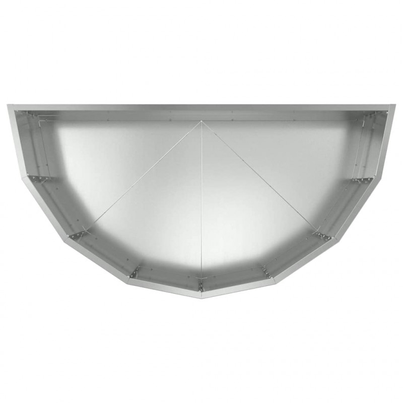 Donica Srebrny 90 x 45 x 35 cm Stal Galwanizowana