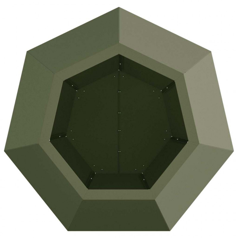 Donica Zielony oliwkowy 50 x 50 x 40 cm Stal