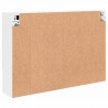 Szafka z lustrem Biały 80 x 17 x 55 cm Materiał drewnopochodny