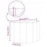 Donica Czarny 60 x 30 x 35 cm Stal