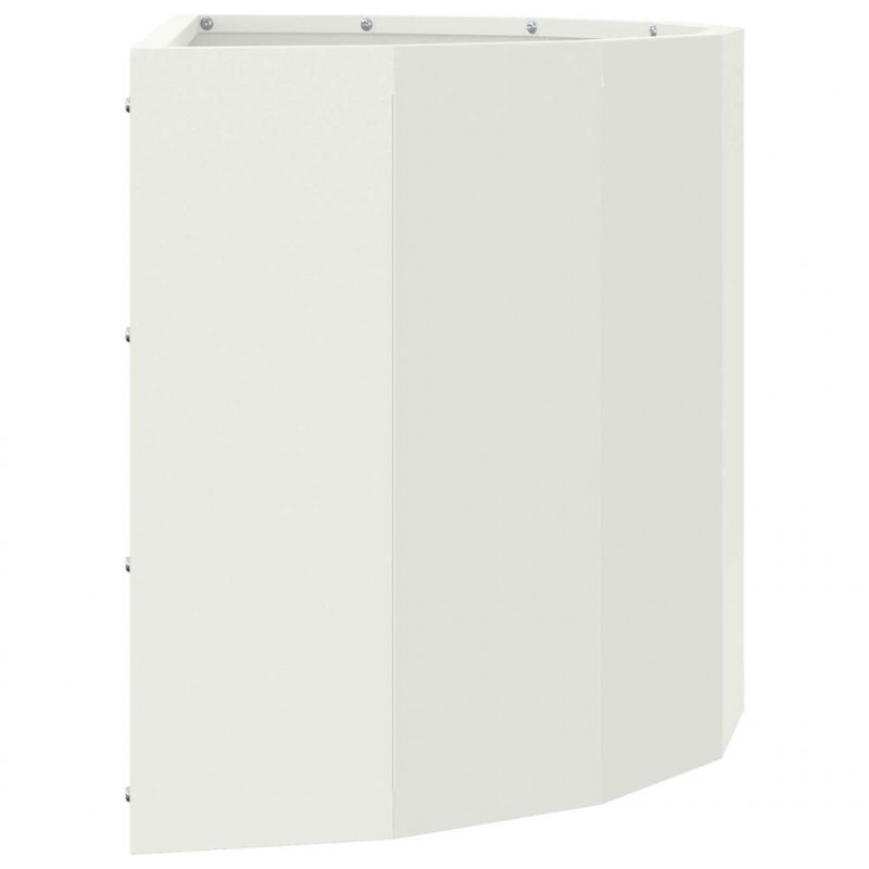 Donica Biały 60 x 30 x 35 cm Stal