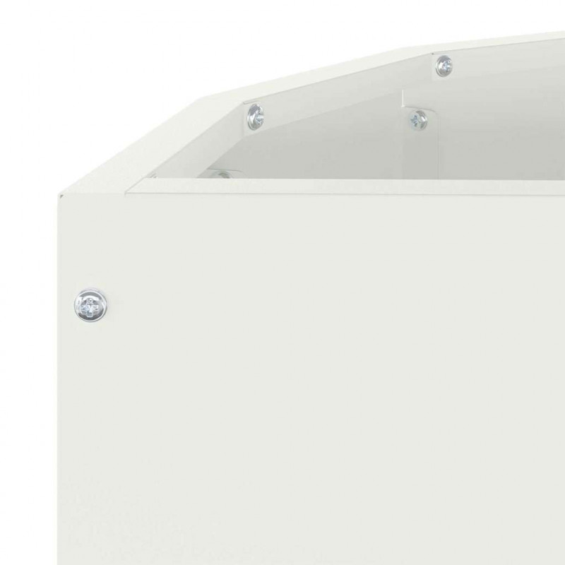 Donica Biały 60 x 30 x 35 cm Stal