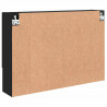 Szafka z lustrem Czarny 80 x 17 x 55 cm Materiał drewnopochodny