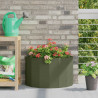 Donica Zielony oliwkowy 60 x 30 x 35 cm Stal