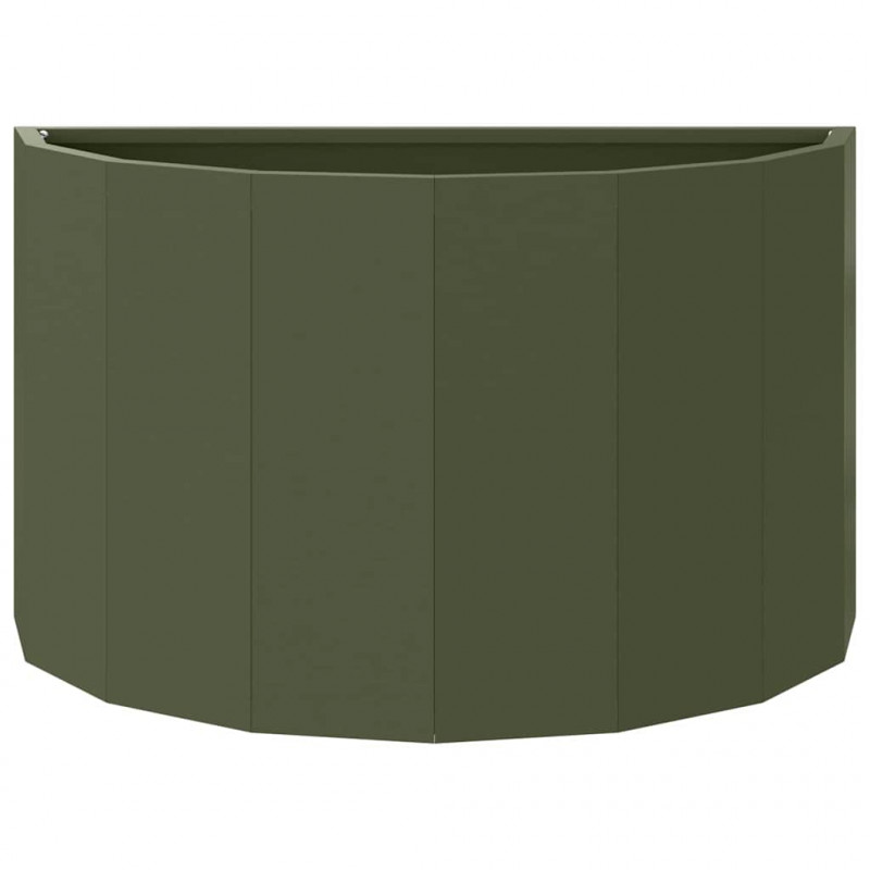 Donica Zielony oliwkowy 60 x 30 x 35 cm Stal