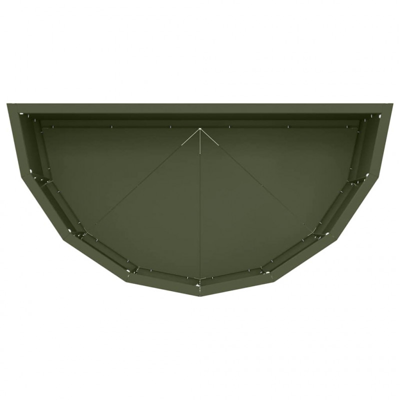Donica Zielony oliwkowy 60 x 30 x 35 cm Stal