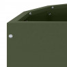 Donica Zielony oliwkowy 60 x 30 x 35 cm Stal