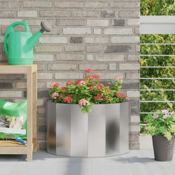 Donica Srebrny 60 x 30 x 35 cm Stal nierdzewna