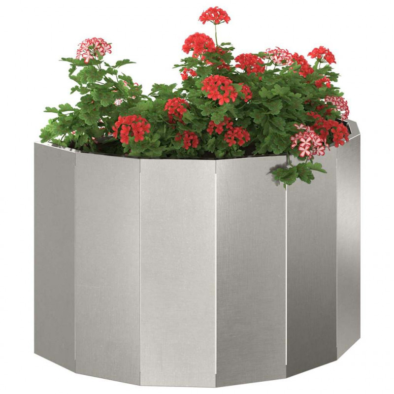 Donica Srebrny 60 x 30 x 35 cm Stal nierdzewna