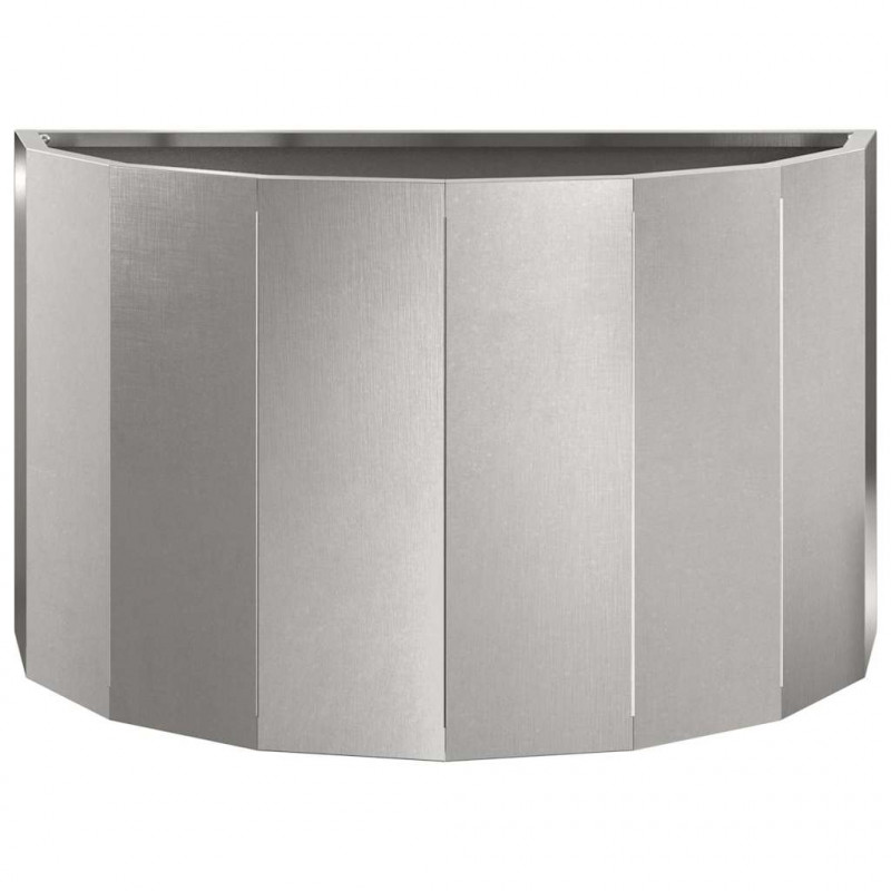 Donica Srebrny 60 x 30 x 35 cm Stal nierdzewna