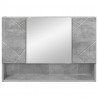 Szafka z lustrem z drzwiami Betonowy szary 80 x 17 x 55 cm