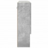Szafka z lustrem z drzwiami Betonowy szary 80 x 17 x 55 cm