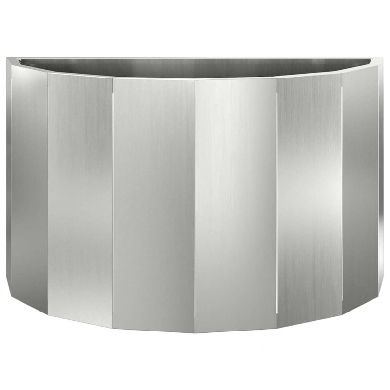 Donica Srebrny 60 x 30 x 35 cm Stal Galwanizowana