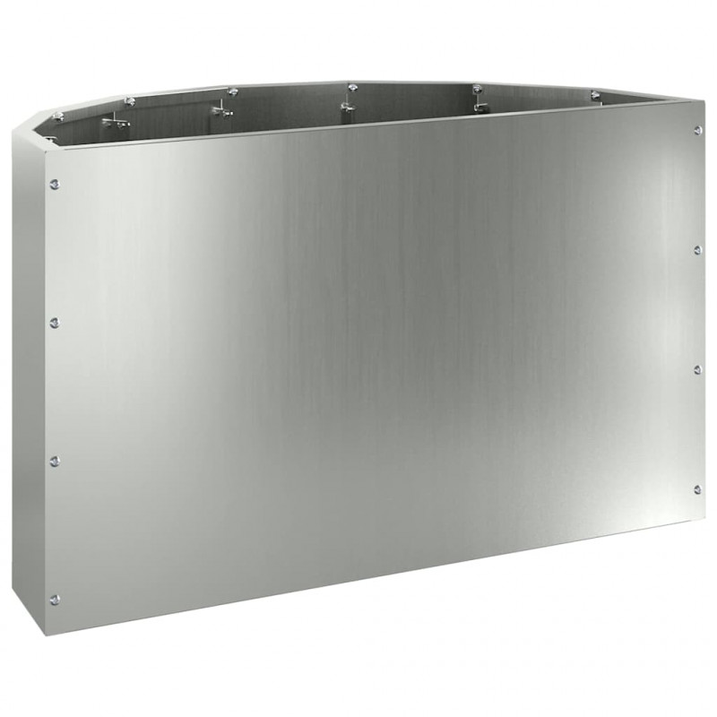 Donica Srebrny 60 x 30 x 35 cm Stal Galwanizowana