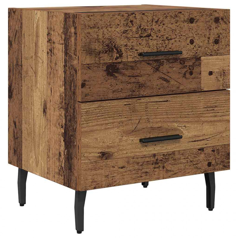 Szafka Nocna z szufladą 2 pcs Stare drewno 40 x 35 x 47,5 cm