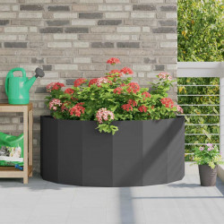 Donica Czarny 120 x 60 x 50 cm Stal