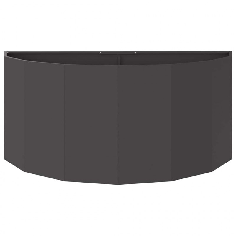 Donica Czarny 120 x 60 x 50 cm Stal