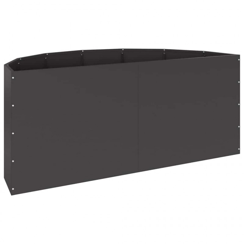 Donica Czarny 120 x 60 x 50 cm Stal