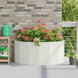 Donica Biały 120 x 60 x 50 cm Stal