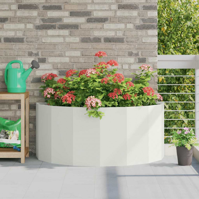 Donica Biały 120 x 60 x 50 cm Stal