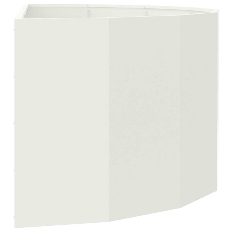 Donica Biały 120 x 60 x 50 cm Stal