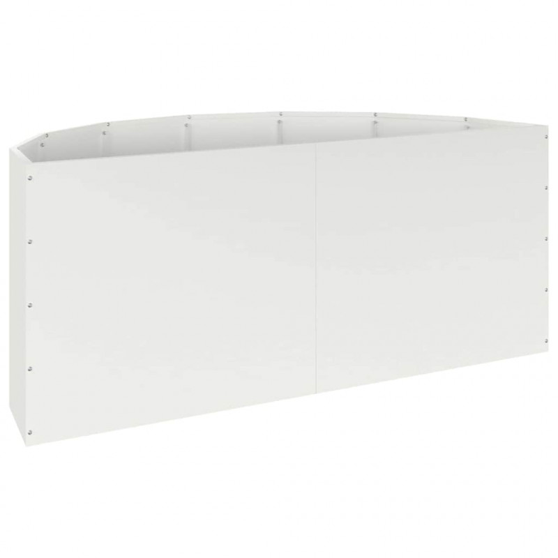 Donica Biały 120 x 60 x 50 cm Stal