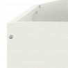 Donica Biały 120 x 60 x 50 cm Stal