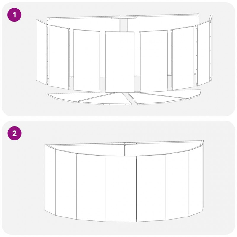 Donica Biały 120 x 60 x 50 cm Stal