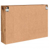 Szafka z lustrem z przechowywaniem Stare drewno 80 x 17 x 55 cm