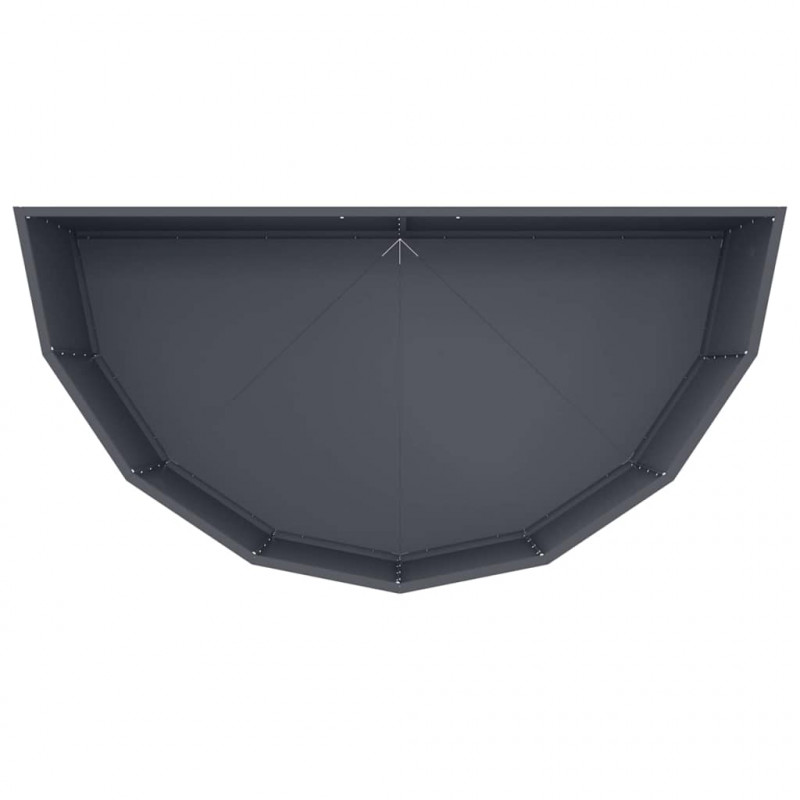 Donica Antracyt 120 x 60 x 50 cm Stal