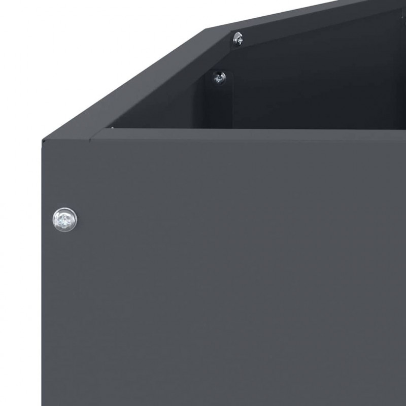 Donica Antracyt 120 x 60 x 50 cm Stal