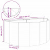 Donica Antracyt 120 x 60 x 50 cm Stal