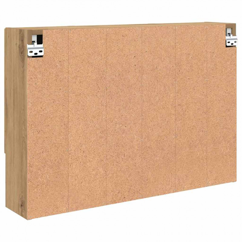 Szafka z lustrem z drzwiami Dąb rzemieślniczy 80 x 17 x 55 cm
