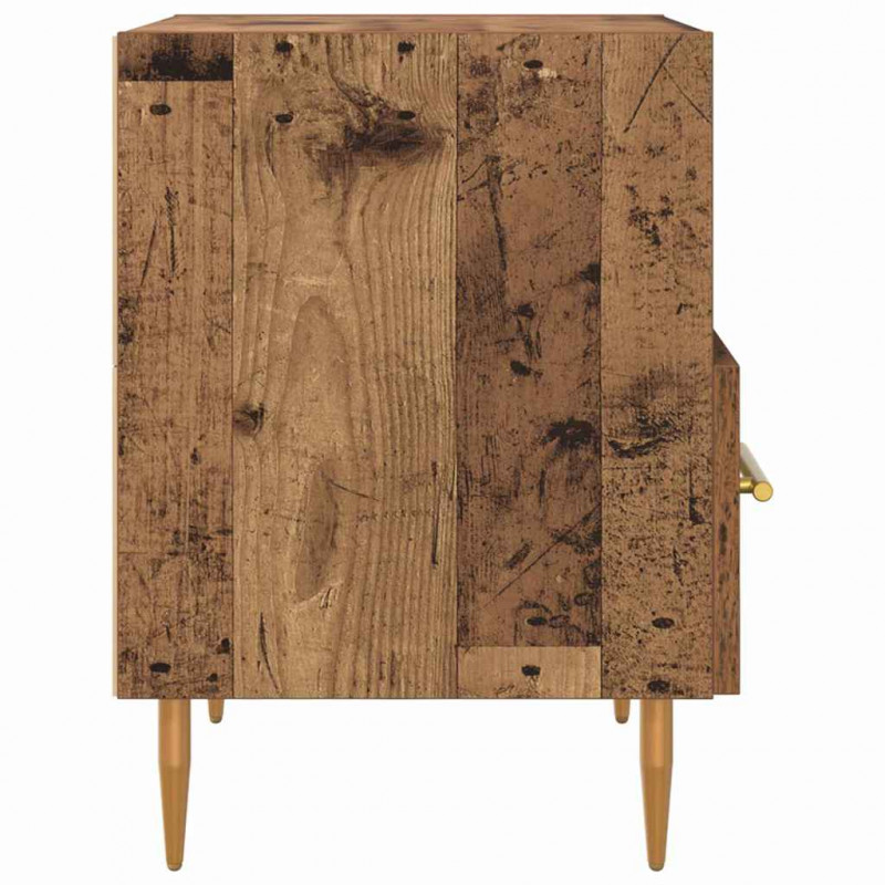Stolik nocny z szufladą 2 pcs Stare drewno 40 x 35 x 47,5 cm