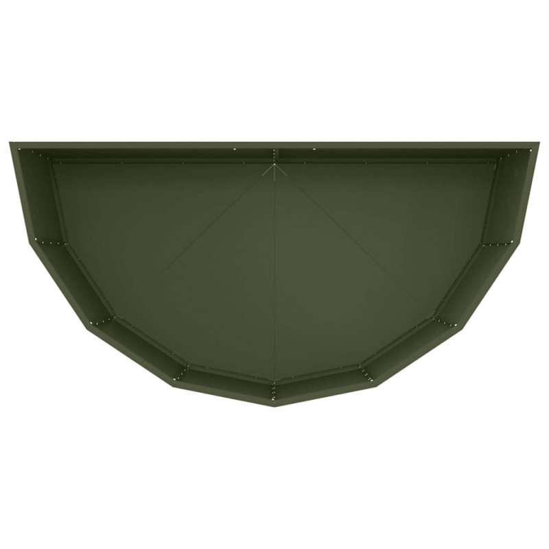 Donica Zielony oliwkowy 120 x 60 x 50 cm Stal