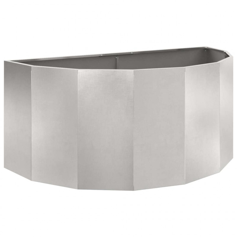 Donica Srebrny 120 x 60 x 50 cm Stal nierdzewna