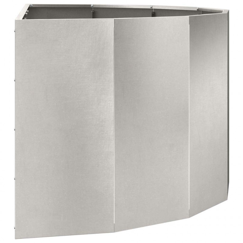 Donica Srebrny 120 x 60 x 50 cm Stal nierdzewna