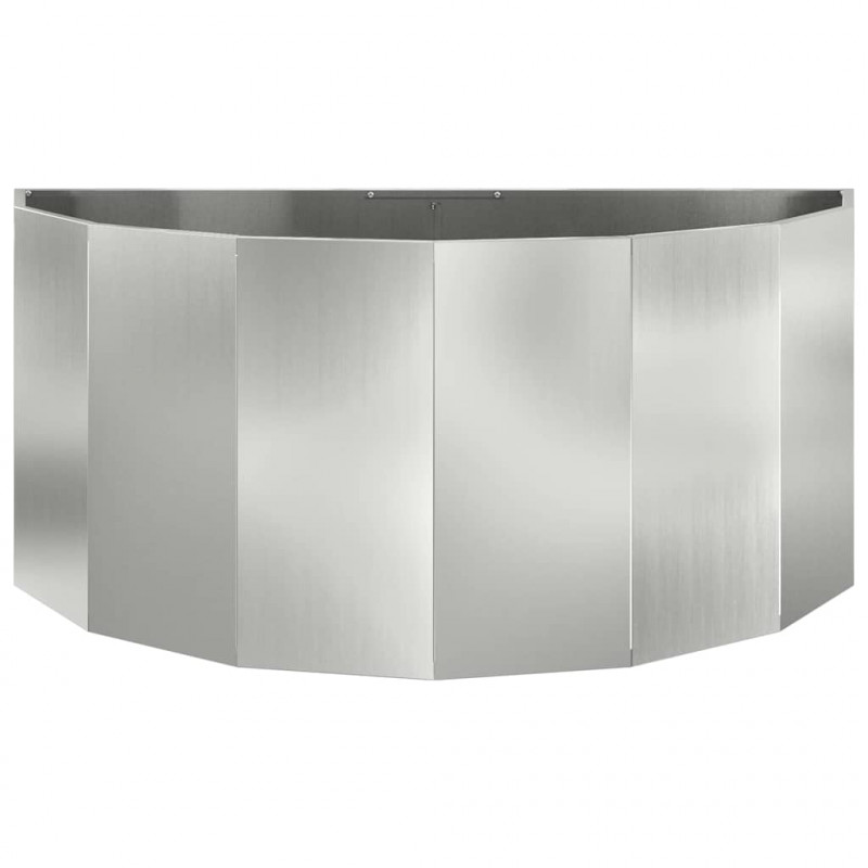 Donica Srebrny 120 x 60 x 50 cm Stal Galwanizowana