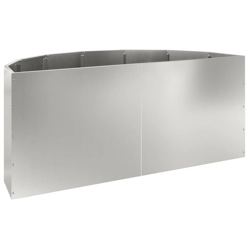 Donica Srebrny 120 x 60 x 50 cm Stal Galwanizowana