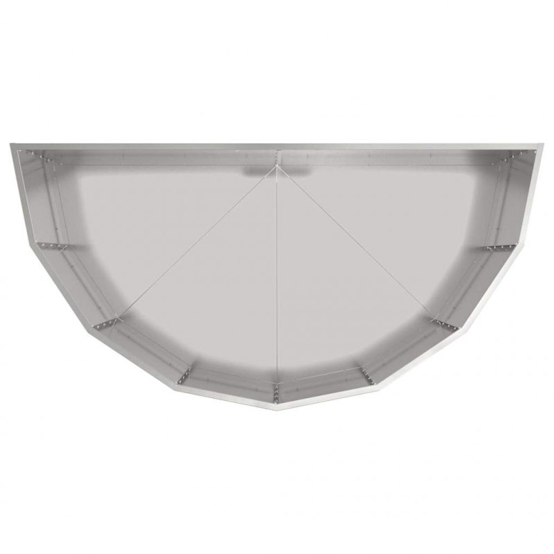 Donica Srebrny 120 x 60 x 50 cm Stal Galwanizowana